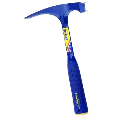 Estwing Big Face Bricklayer Hammers, 22 oz, 12 in, Steel Handle (268-E6-22BLC) Each