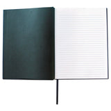 Universal® Casebound Hardcover Notebook, 1-Subject, Wide/Legal Rule, Dark Blue Cover, (150) 10.25 x 7.63 Sheets (UNV66352)