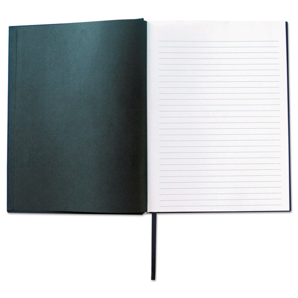 Universal® Casebound Hardcover Notebook, 1-Subject, Wide/Legal Rule, Dark Blue Cover, (150) 10.25 x 7.63 Sheets (UNV66352)