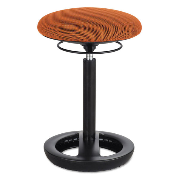 Safco® Twixt Desk Height Ergonomic Stool, Supports Up to 250 lb, 22.5" High Orange Seat, Black Base, Ships in 1-3 Business Days (SAF3000OR) Each