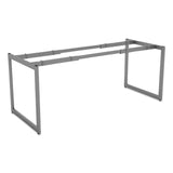 Alera® Alera Open Office Desk Series Adjustable O-Leg Desk Base, 47.25 to 70.78w x 29.5d x 28.5h, Silver (ALELSTB30GR) Each