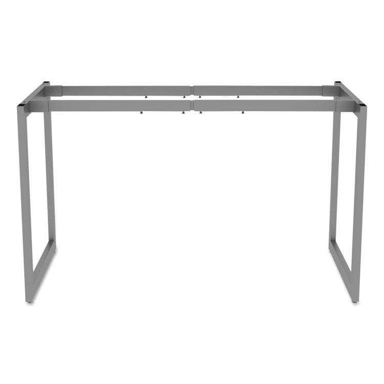 Alera® Alera Open Office Desk Series Adjustable O-Leg Desk Base, 47.25 to 70.78w x 23.63d x 28.5h, Silver (ALELSTB24GR)