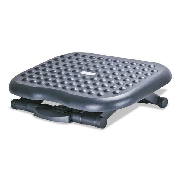 Alera® Relaxing Adjustable Footrest, 13.75w x 17.75d x 4.5 to 6.75h, Black (ALEFS212)