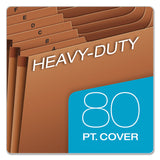 Pendaflex® Heavy-Duty Open-Top Expanding Stadium File, 21 Sections, 1/3-Cut Tabs, Legal Size, Redrope (PFXR219AHD) Each