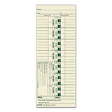 TOPS™ Time Clock Cards, Replacement for 1900L, One Side, 3.5 x 9, 500/Box (TOP1252) Pack of 500
