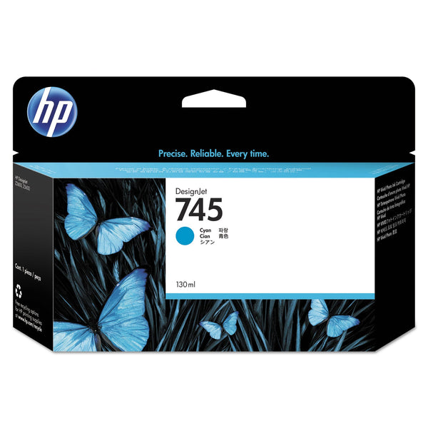 HP HP 745, (F9J97A) Cyan Original Ink Cartridge (HEWF9J97A)