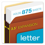 Pendaflex® Heavy-Duty File Pockets, 3.5" Expansion, Letter Size, Redrope, 25/Box (PFXC1524EHD) Box of 25