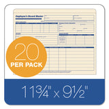 TOPS™ Employee Record Master File Jacket, Straight Tab, Letter Size, Manila, 20/Pack (TOP3280) Pack of 20