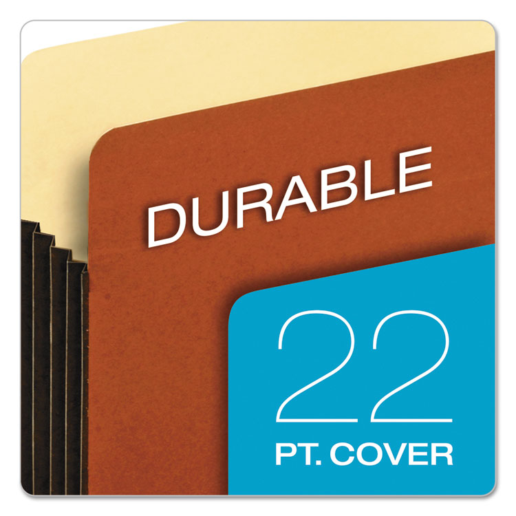 Pendaflex® File Pocket with Tyvek, 5.25" Expansion, Letter Size, Redrope, 10/Box (PFX63274) Box of 10