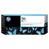 HP HP 745, (F9K03A) Cyan Original Ink Cartridge (HEWF9K03A) Each