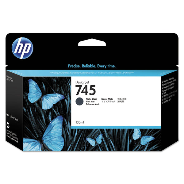 HP HP 745, (F9J99A) Matte Black Original Ink Cartridge (HEWF9J99A)