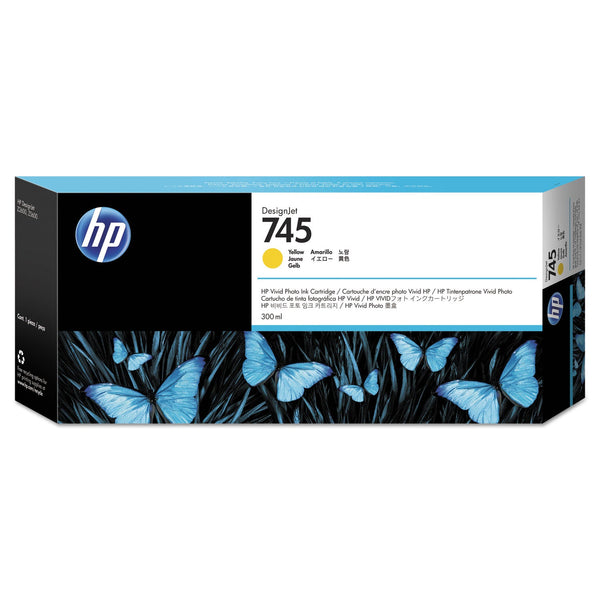 HP HP 745, (F9K02A) Yellow Original Ink Cartridge (HEWF9K02A)