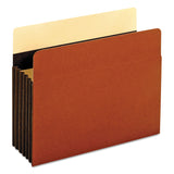 Pendaflex® Heavy-Duty File Pockets, 5.25" Expansion, Letter Size, Redrope, 10/Box (PFXC1534GHD) Box of 10