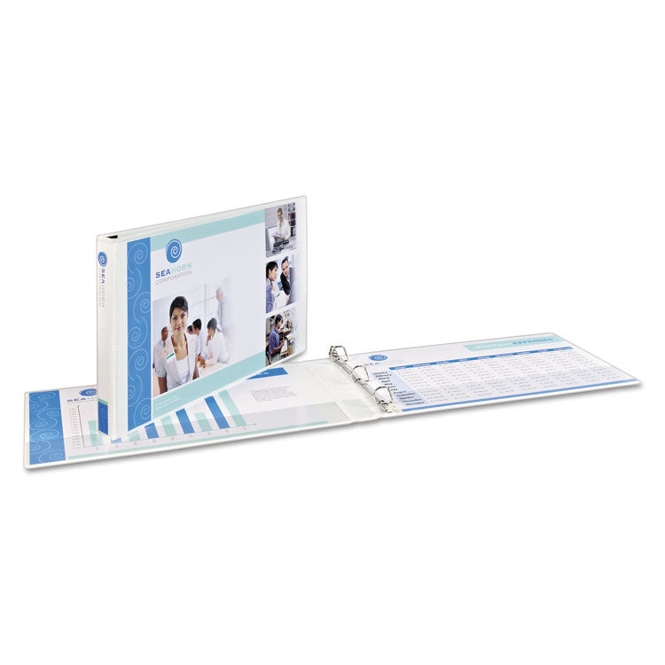 Avery® Heavy-Duty View Binders, 3 Rings, 1.5" Capacity, 11 x 17, White (AVE72125) Each