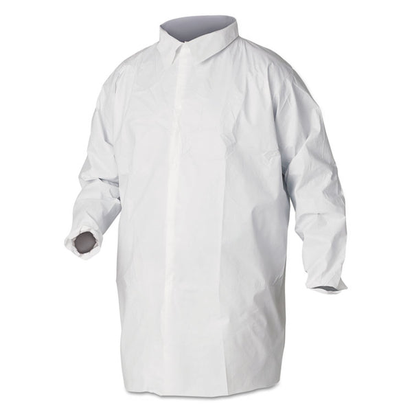KleenGuard™ A40 Liquid and Particle Protection Lab Coats, 2X-Large, White, 30/Carton (KCC44445) 1 Case