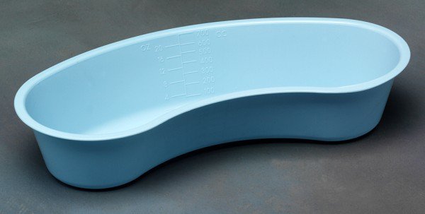 Cardinal Health Sterile Emesis Basin Light Blue 20 oz. Plastic Single Patient Use (774811_CS) 30/CS