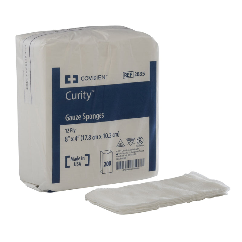 Curity™ Gauze Sponge 4 X 8 Inch 12-Ply NonSterile 200 per Pack (9972_CS) 2000/CS