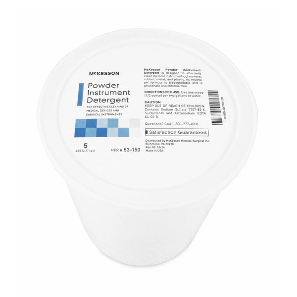 McKesson Instrument Detergent Powder Concentrate 5 lbs. Pail Citrus Scent (899289_EA) 1/EA