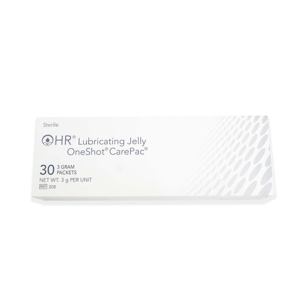 HR® One Shot® Lubricating Jelly 3 Gram Individual Packet Sterile (1108580_BX) 30/BX