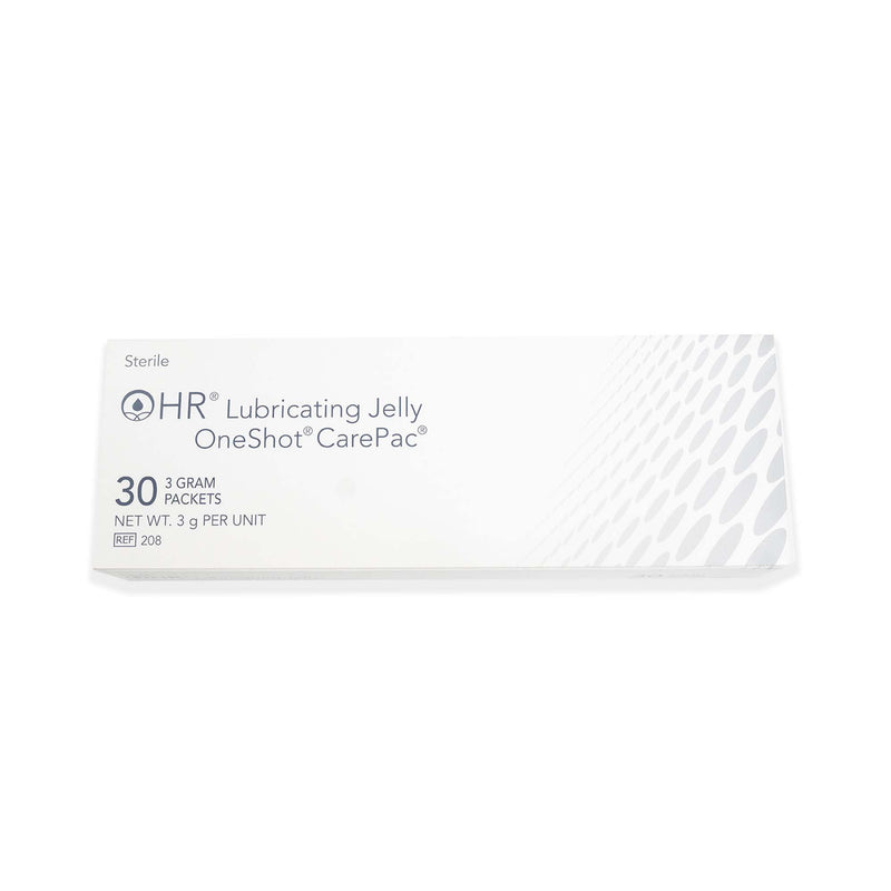 HR® One Shot® Lubricating Jelly 3 Gram Individual Packet Sterile (1108580_BX) 30/BX