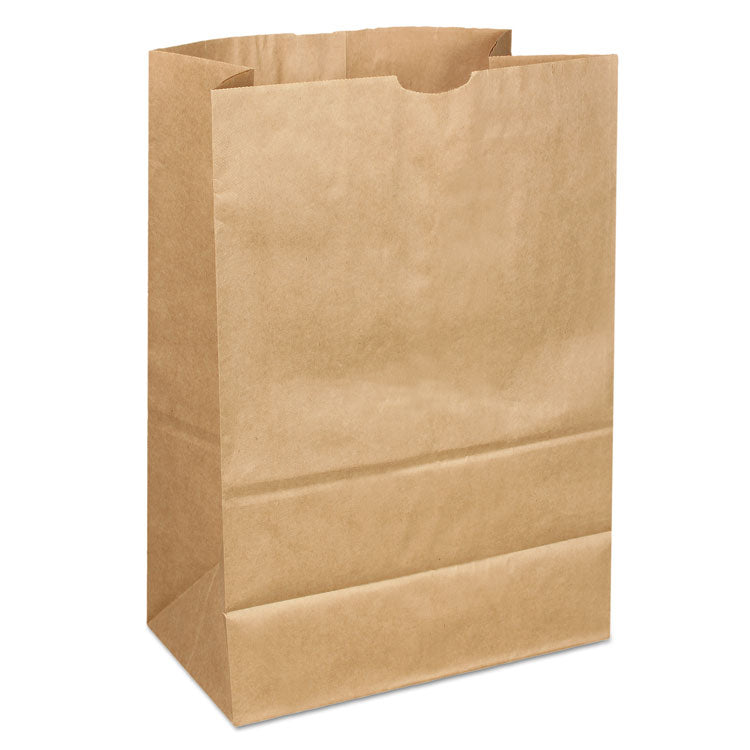 General Grocery Paper Bags, 40 lb Capacity, 1/6 BBL, 12" x 7" x 17", Kraft, 400 Bags (BAGSK164040)