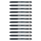 Papermate® InkJoy Gel Pen, Retractable, Medium 0.7 mm, Black Ink, Black Barrel, Dozen (PAP1951719A) 1 Dozen