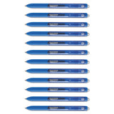 Papermate® InkJoy Gel Pen, Retractable, Medium 0.7 mm, Blue Ink, Blue Barrel, Dozen (PAP1951721A) 1 Dozen