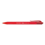 Paper Mate® InkJoy 100 RT Ballpoint Pen, Retractable, Medium 1 mm, Red Ink, Translucent Red Barrel, Dozen (PAP1951252)