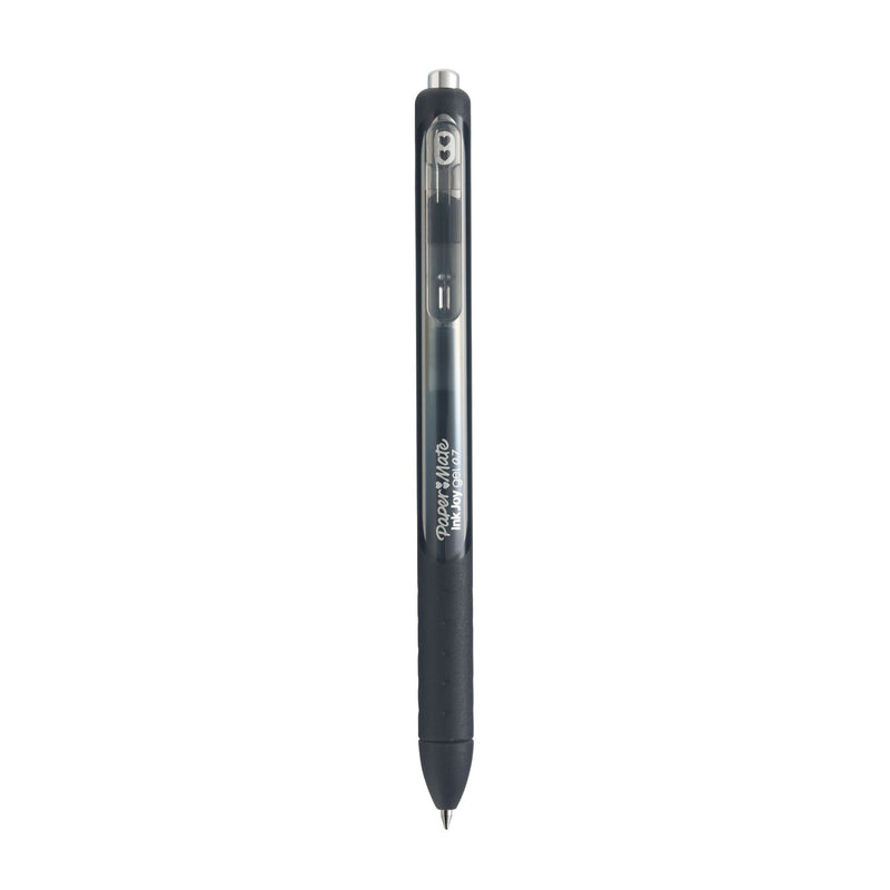 Papermate® InkJoy Gel Pen, Retractable, Medium 0.7 mm, Black Ink, Black Barrel, Dozen (PAP1951719A) 1 Dozen