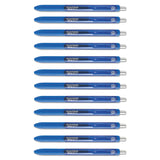 Paper Mate® InkJoy Gel Pen, Retractable, Fine 0.5 mm, Blue Ink, Blue Barrel, Dozen (PAP1951722)
