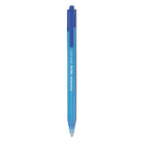Paper Mate® InkJoy 100 RT Ballpoint Pen, Retractable, Medium 1 mm, Blue Ink, Translucent Blue Barrel, Dozen (PAP1951253)