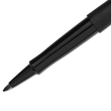 Paper Mate® Point Guard Flair Felt Tip Porous Point Pen, Stick, Medium 0.7 mm, Black Ink, Black Barrel, 36/Box (PAP1921070)