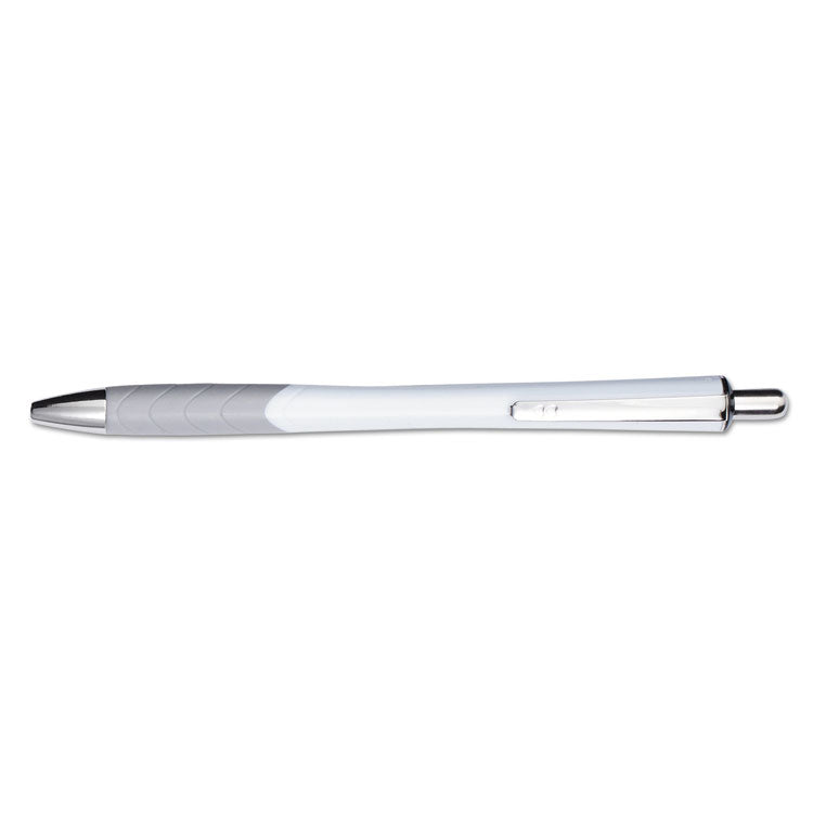 Paper Mate® InkJoy 700 RT Ballpoint Pen, Retractable, Medium 1 mm, Blue Ink, White/Gray Barrel, Dozen (PAP1951346)