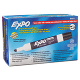 EXPO® Low-Odor Dry-Erase Marker, Broad Chisel Tip, Black, Dozen (SAN80001)