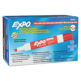 Expo® Low-Odor Dry-Erase Marker, Broad Chisel Tip, Red, Dozen (SAN80002A) 1 Dozen