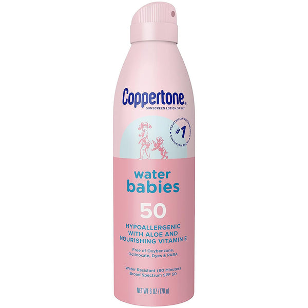 Coppertone® Water Babies Sunscreen SPF 50 Liquid 6 oz. Aerosol Can (1231876_EA) 1/EA