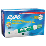 EXPO® Low-Odor Dry-Erase Marker, Broad Chisel Tip, Green, Dozen (SAN80004) 1 Dozen