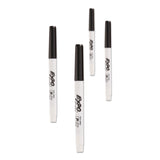 Expo® Low-Odor Dry-Erase Marker, Extra-Fine Bullet Tip, Black, 4/Pack (SAN1871774K) Pack of 4