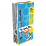 Paper Mate® InkJoy 300 RT Ballpoint Pen, Refillable, Retractable, Medium 1 mm, Black Ink, Black Barrel, Dozen (PAP1951260)