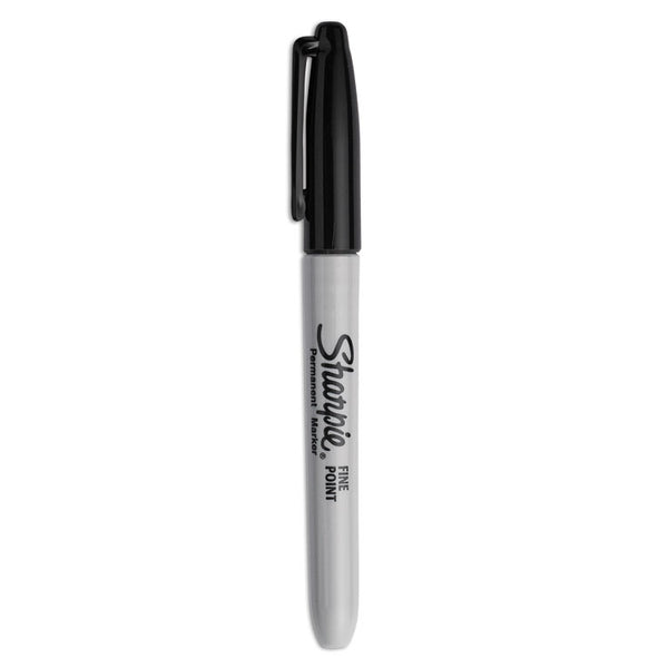 Sharpie® Fine Tip Permanent Marker, Fine Bullet Tip, Black, 5/Pack (SAN30665PP)
