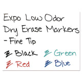 Expo® Low-Odor Dry-Erase Marker, Fine Bullet Tip, Red, Dozen (SAN86002A) 1 Dozen