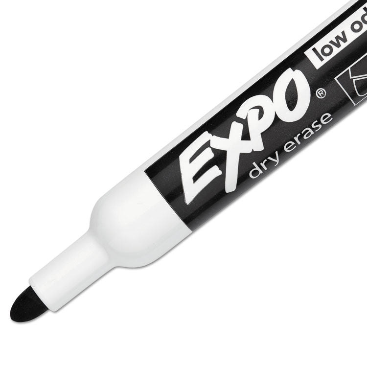 EXPO® Low-Odor Dry-Erase Marker, Medium Bullet Tip, Black, Dozen (SAN82001) 1 Dozen