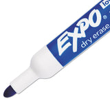 EXPO® Low-Odor Dry-Erase Marker, Medium Bullet Tip, Blue, Dozen (SAN82003) 1 Dozen
