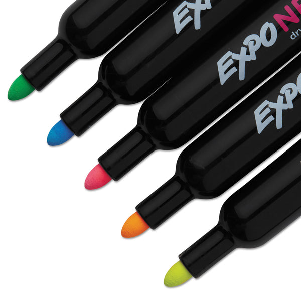 Expo® Neon Windows Dry Erase Marker, Broad Bullet Tip, Assorted Colors, 5/Pack (SAN2211553) 5 ST