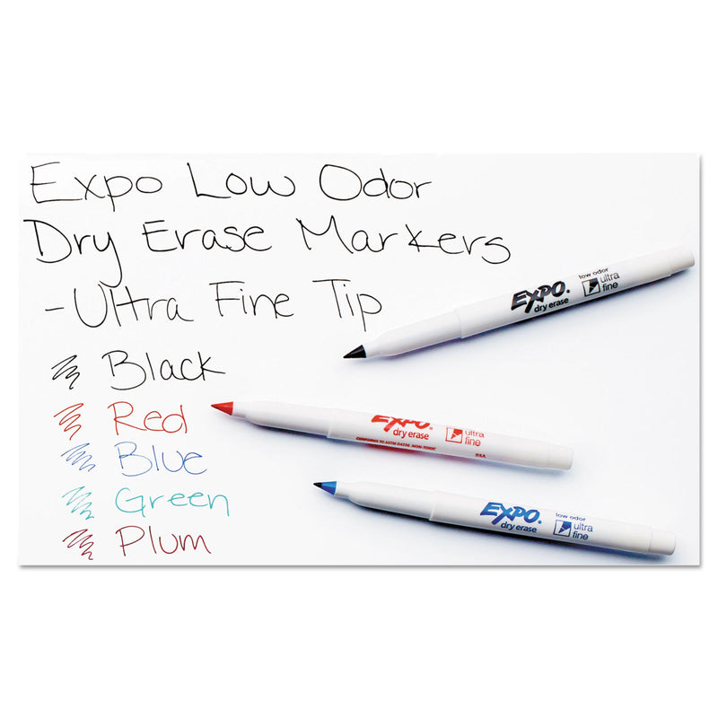 Expo® Low-Odor Dry-Erase Marker, Extra-Fine Bullet Tip, Black (SAN1871131A) 1 Dozen