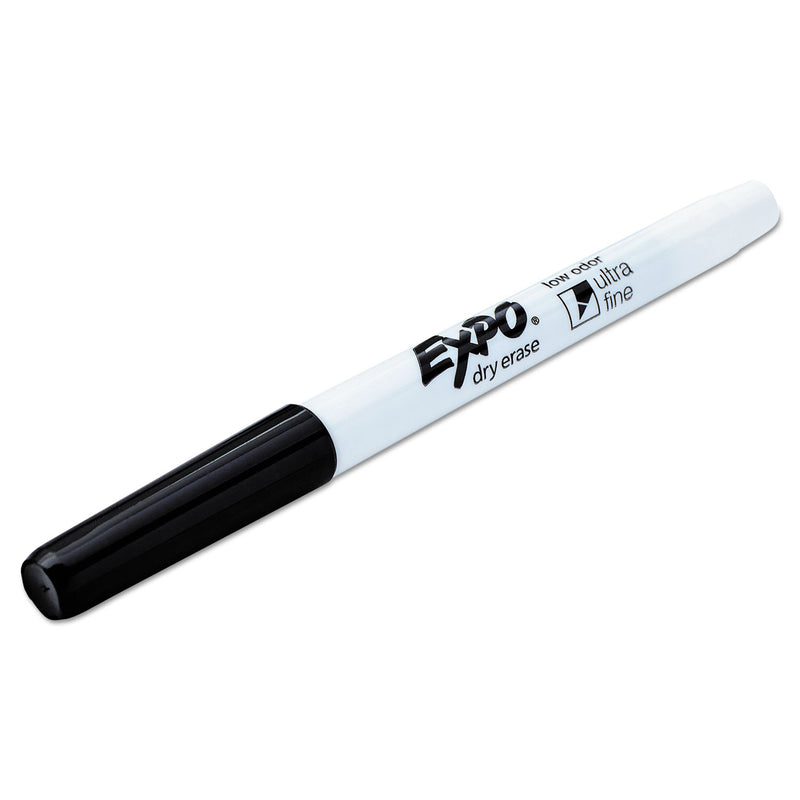 Expo® Low-Odor Dry-Erase Marker, Extra-Fine Bullet Tip, Black (SAN1871131A) 1 Dozen