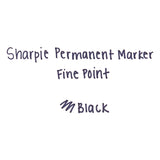 Sharpie Fine Tip Permanent Marker, Black, 36/Pack (SAN1884739) Pack of 36