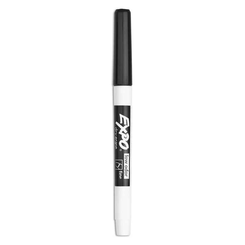 Expo® Low-Odor Dry-Erase Marker Value Pack, Fine Bullet Tip, Black, 36/Box (SAN1921062A) Box of 36