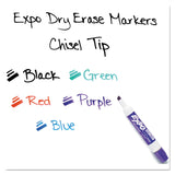 Expo® Low-Odor Dry-Erase Marker Value Pack, Broad Chisel Tip, Assorted Colors, 36/Box (SAN1921061A) Box of 36