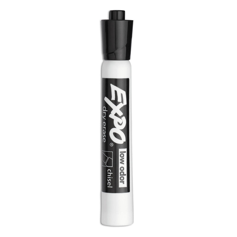 Expo® Low-Odor Dry-Erase Marker Value Pack, Broad Chisel Tip, Black, 36/Box (SAN1920940A) Box of 36